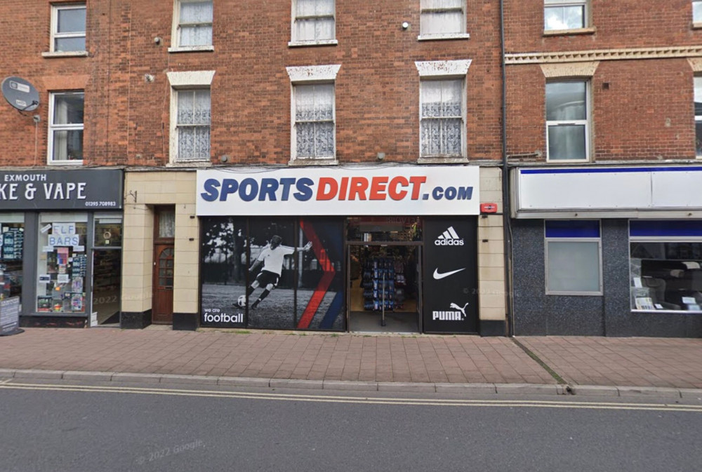 Sports Direct, Rolle St, Exmouth (Google Maps) Sports Direct, Rolle St, Exmouth (Google Maps)