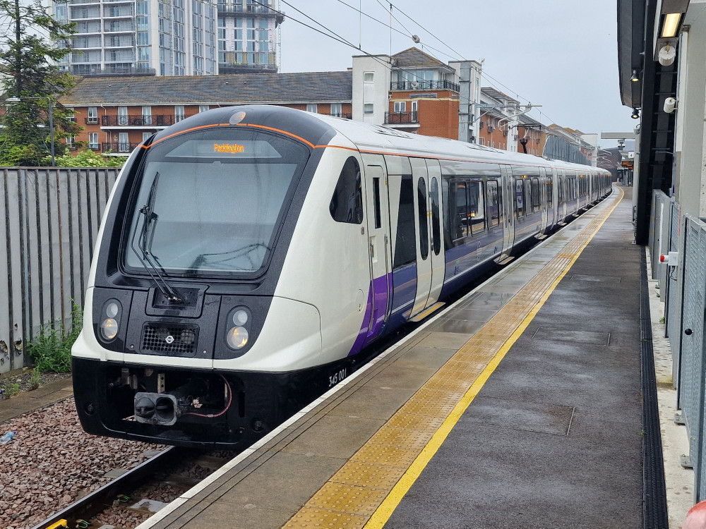 Person dies after being struck by an Elizabeth Line train near Slough. Photo: Alex6nt.