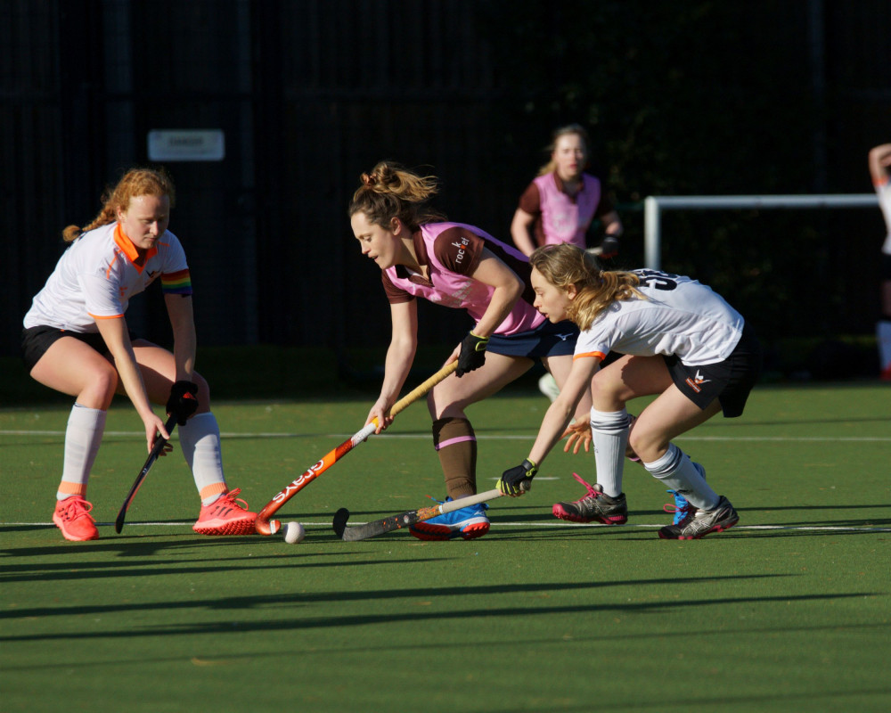 Teddington Ladies go three points clear at the top of the league. Photo: Mark Shepherd.