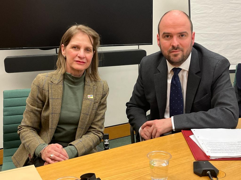 Bath MP Wera Hobhouse meets with Roads Minister Richard Holden (Image: Wera Hobhouse MP) - free to use for all partners