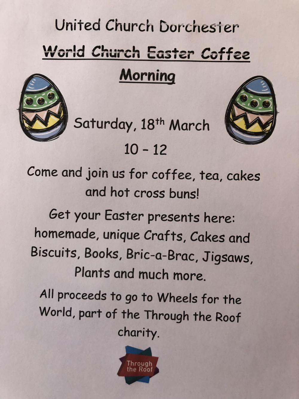 World Church Easter Coffee Morning