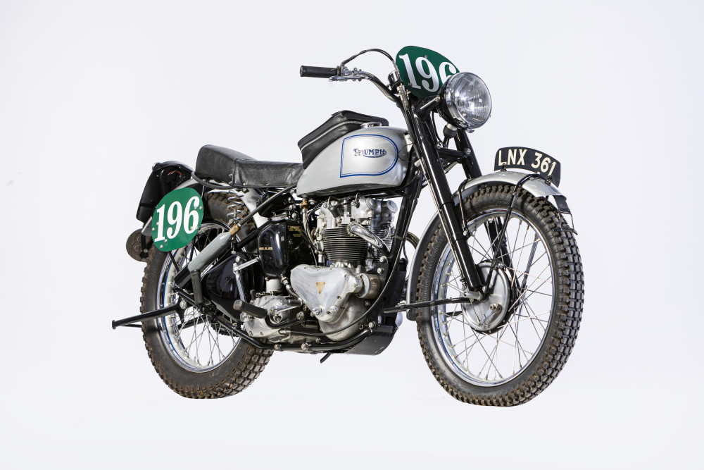 The historic Triumph Trophy formed part of Great Britain's team that contested the ISDT in 1951. The historic Triumph Trophy formed part of Great Britain's team that contested the ISDT in 1951.