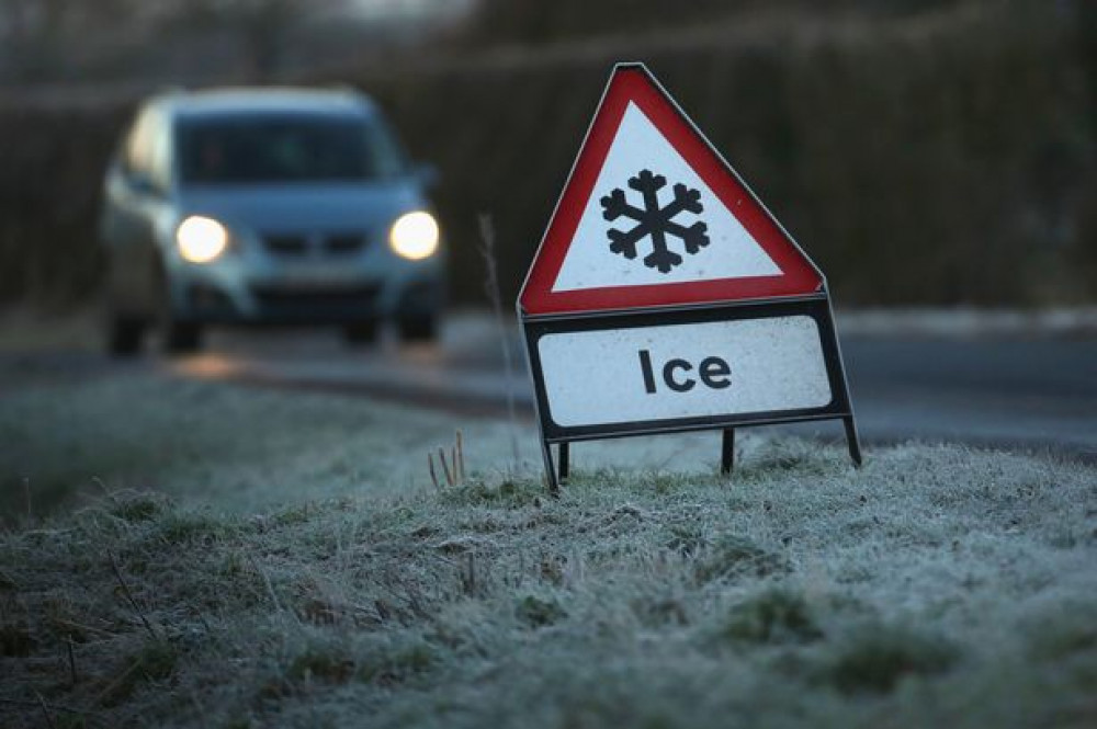 The Met Office said snow or ice could cause delays on roads, as well as rail and plane cancellations.