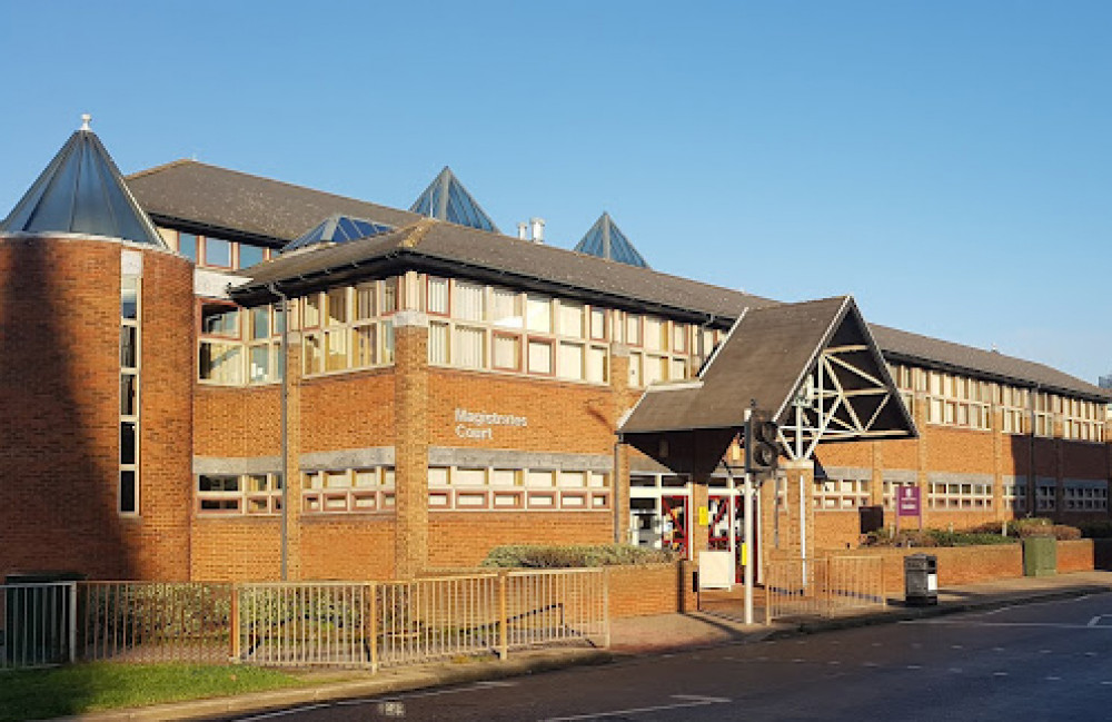 Basildon Magistrates Court where a 72-year-old man will appear today