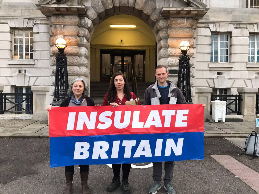 Cllr Giovanna Lewis, a town councillor from Portland (left), Amy Pritchard and Paul Sheeky