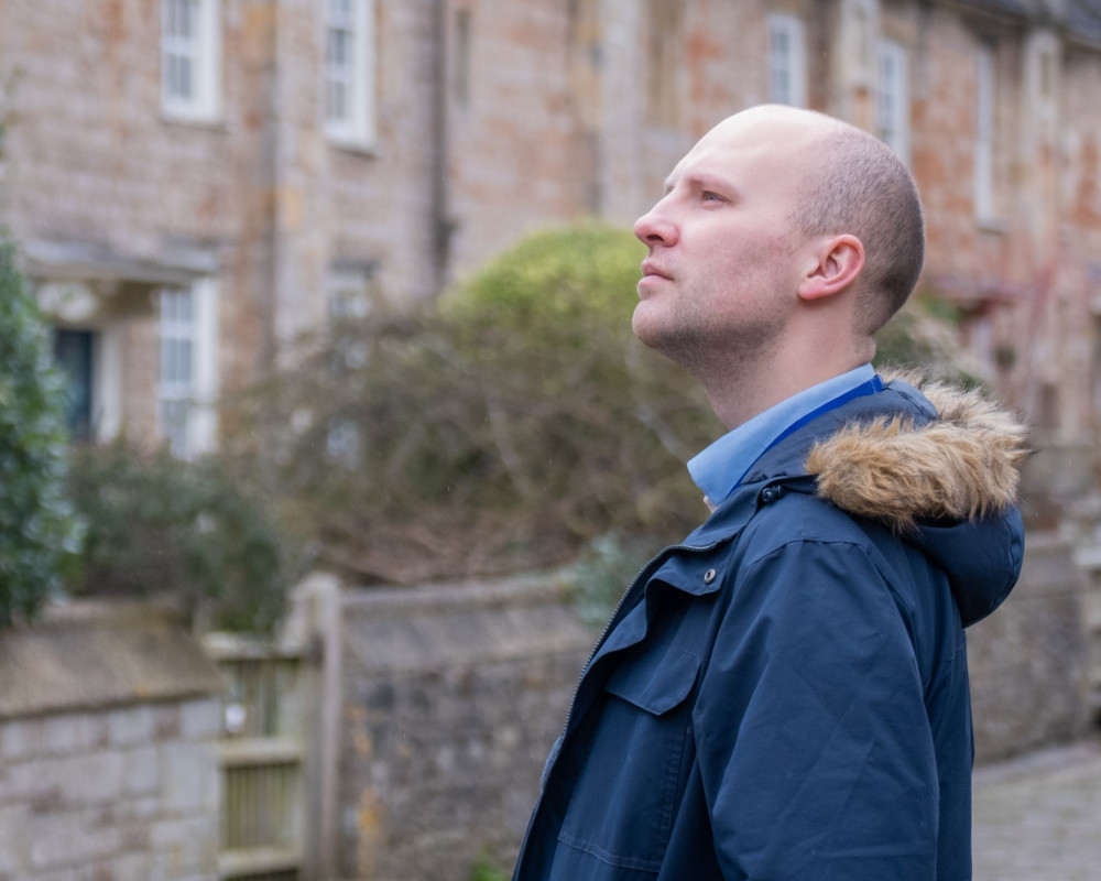 A visitor taking a closer look at Vicars’ Close