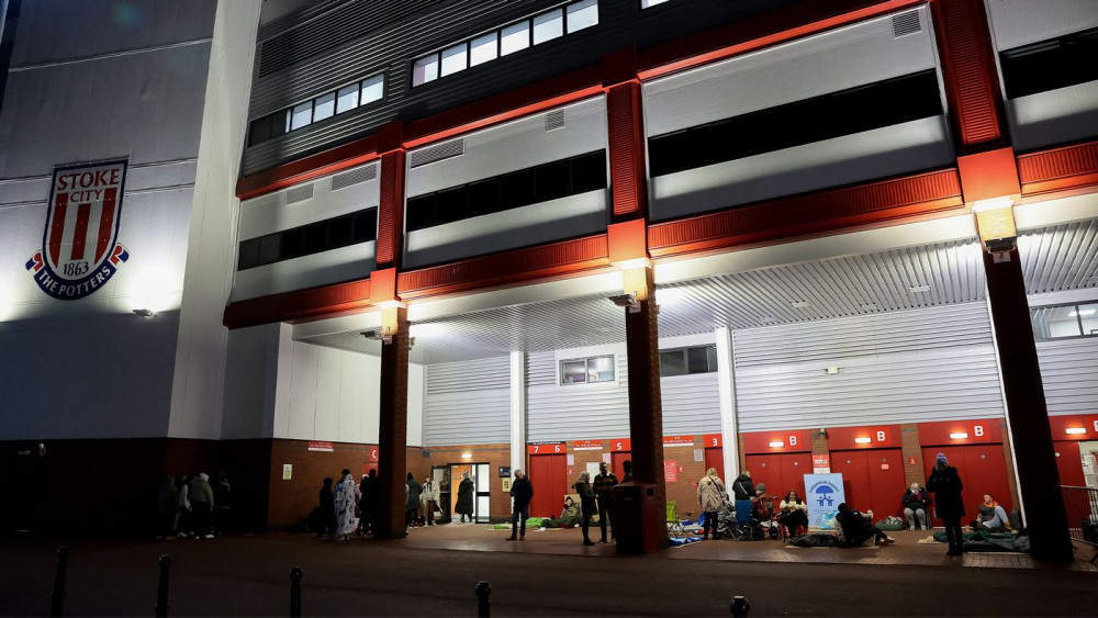 The Big Sleep Out took place on 17 February at Bet365 Stadium (Stoke City).