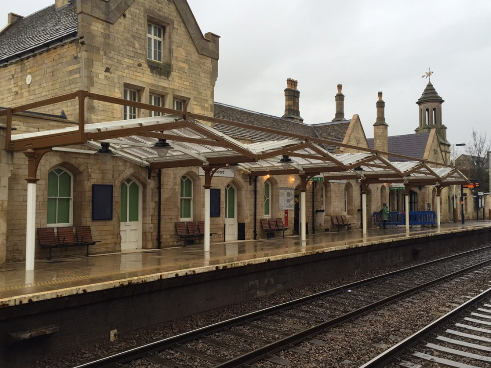 Stamford Station will see services disrupted. Image credit: Network Rail. 