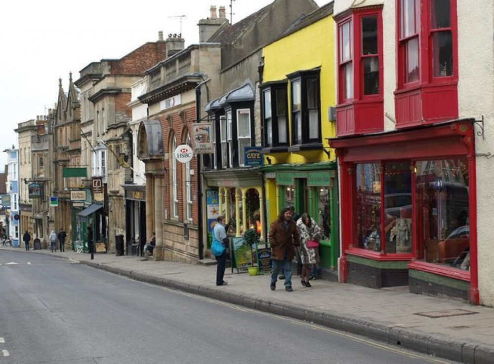 High Street shops in Glastonbury - David Gearing