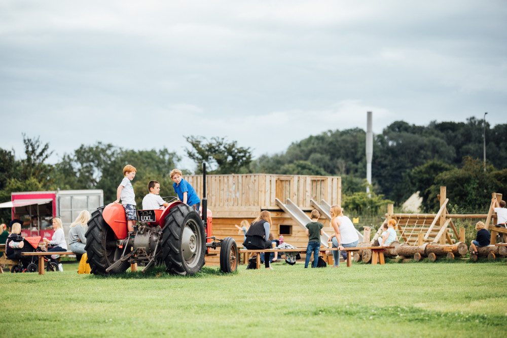 An educational farm display 