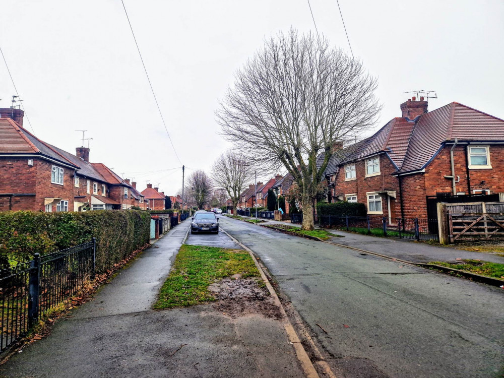 A delivery driver was robbed of his white Ford transit van on Claughton Avenue by an 'unknown' armed man on Sunday 5 March (Ryan Parker).