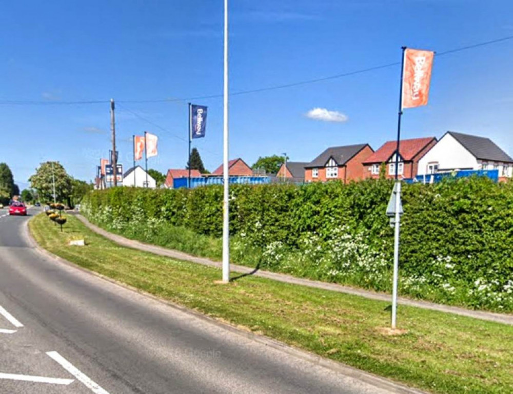 Duchy Homes Ltd has reduced the number of new homes ff Crewe Road, Winterley, from 55 to 54 (Google).