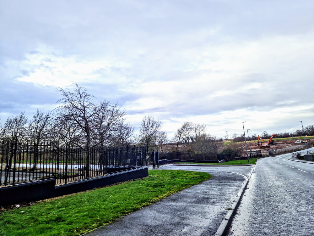 The incident on Minshull New Road, happened at around 9:30am on Monday 13 March - near to the entrance of Meadow Brook Cemetery (Ryan Parker).