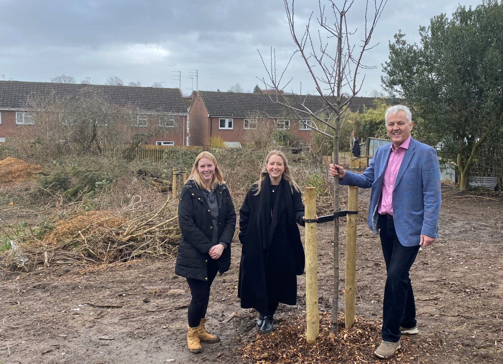 A piece of inaccessible land off Lyttelton Road is being turned into a public open space (image via Warwick District Council)