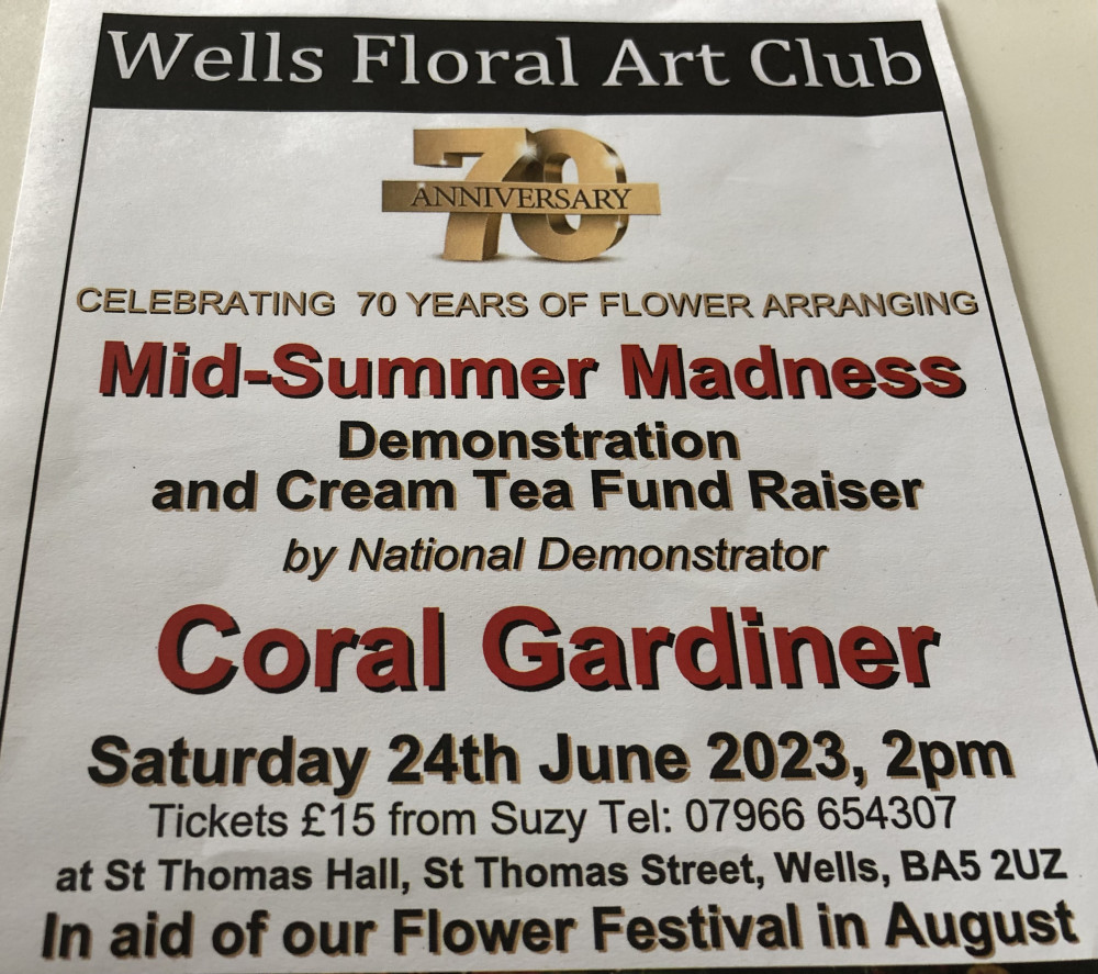 Flower Demonstration and Cream Tea fund raiser. Flower Demonstration and Cream Tea fund raiser.