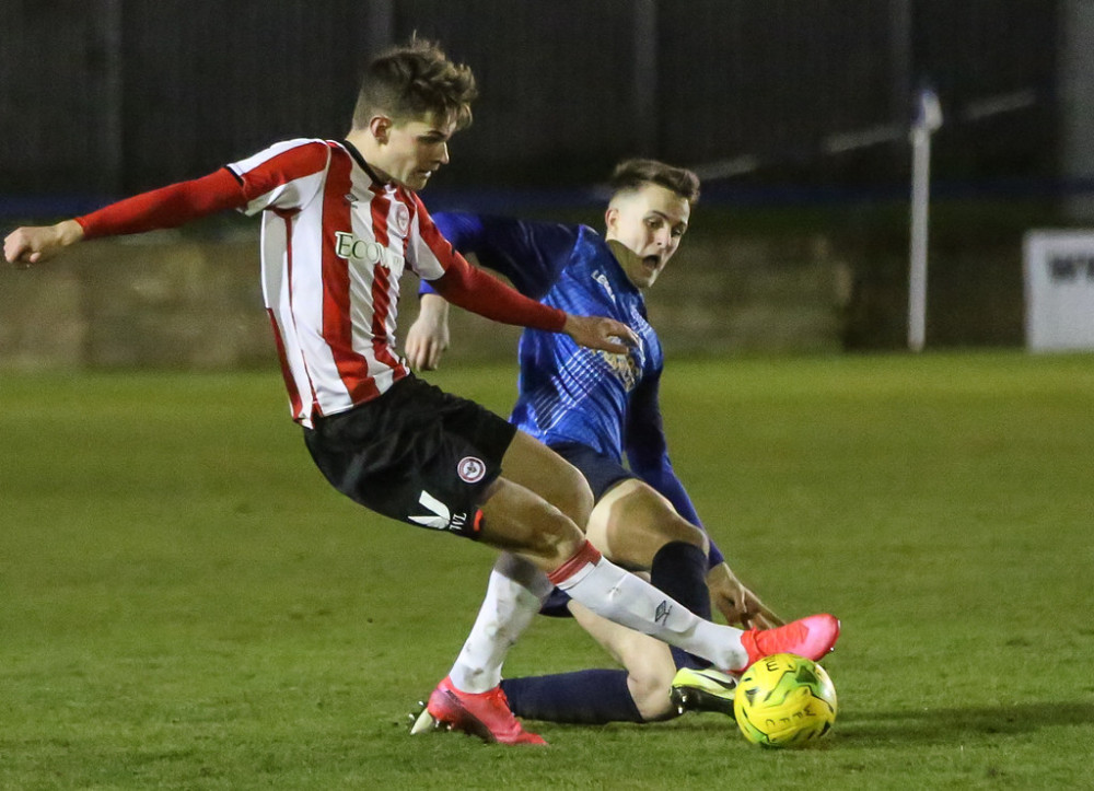 Alex Gilbert converted a 94th minute penalty to defeat Arsenal under-21s. Photo: Martin Addison.