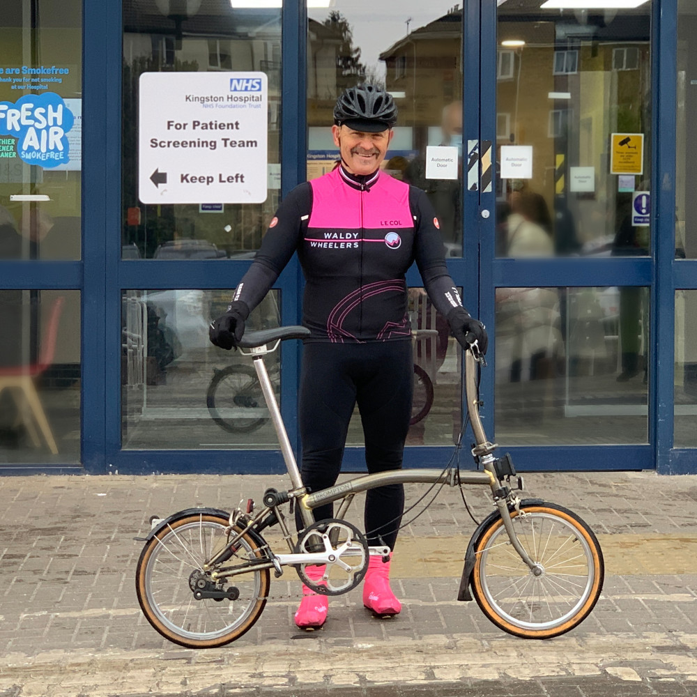 Kingston resident and heart attack survivor, Richard Carrington, is set to embark on a cycling tour of 14 London hospitals this weekend in support of the Kingston Hospital Charity's Ride for 75 fundraising initiative (Image supplied)