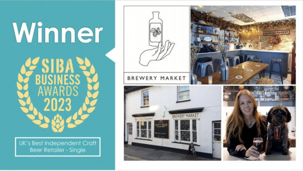 The team from the Brewery Market are raising a glass to celebrate winning in the Society of Independent Brewers awards. Credit: Brewery Market.