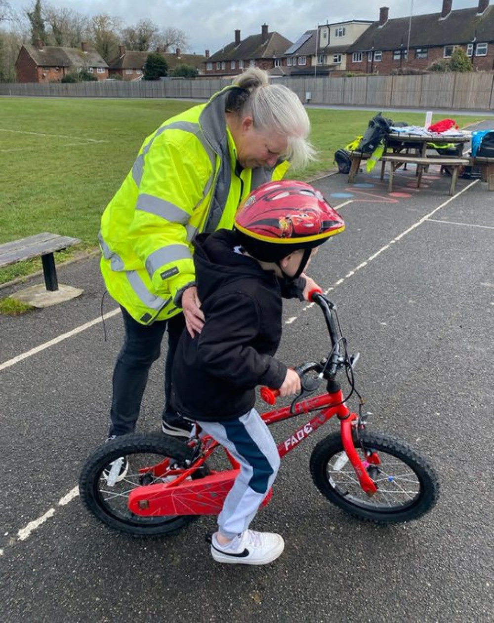 Cycle training at local school Cycle training at local school