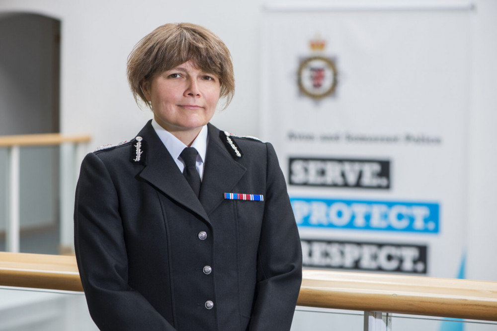 Chief Constable Sarah Crew Chief Constable Sarah Crew