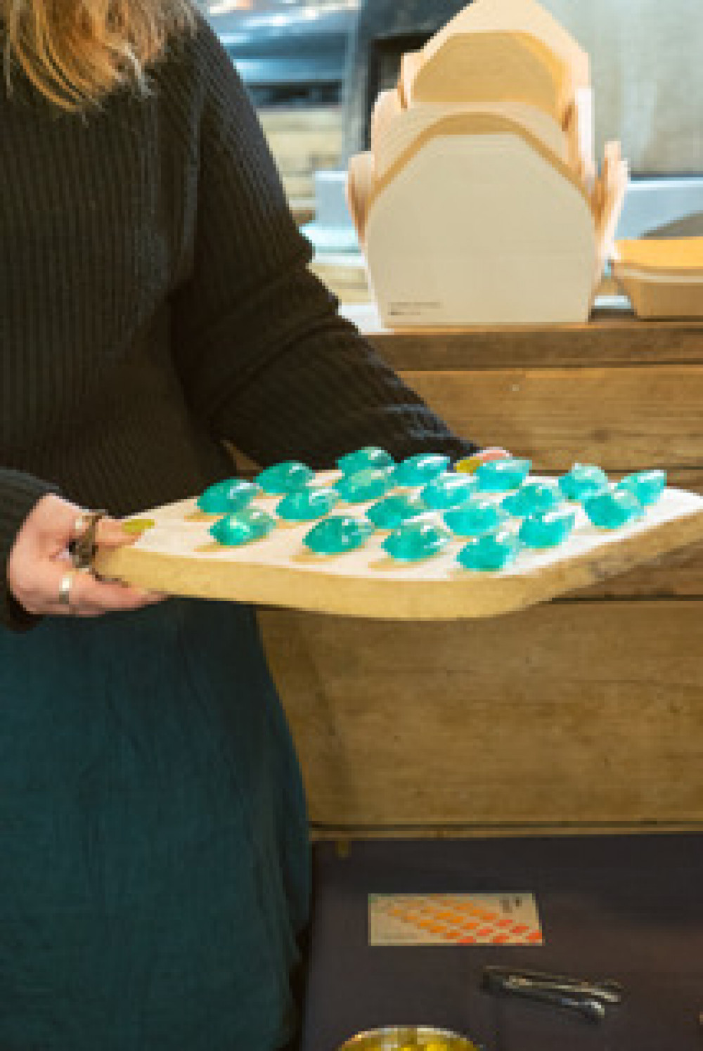 Innovative canapés were served by the team at The Watch House Cafe