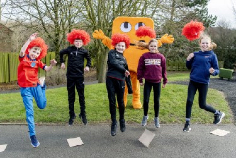 Amazon organised a sports day for local pupils in the Coalville area