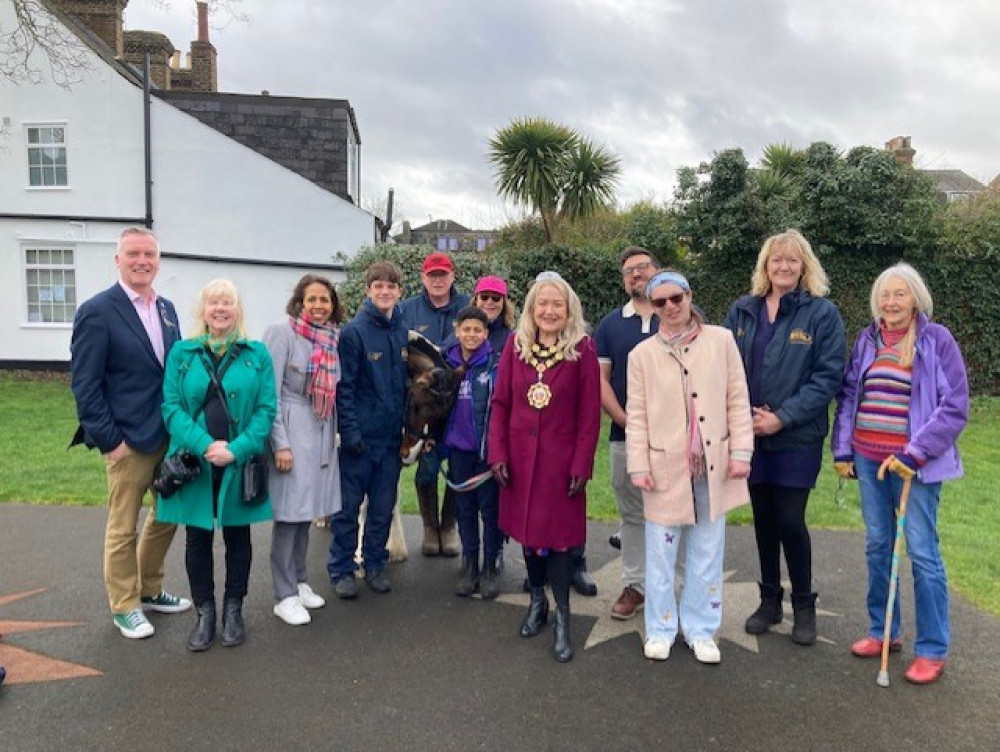 Members of Park Lane Stables were joined by the Mayor of Richmond and Richmond Councillors for the official tree planting