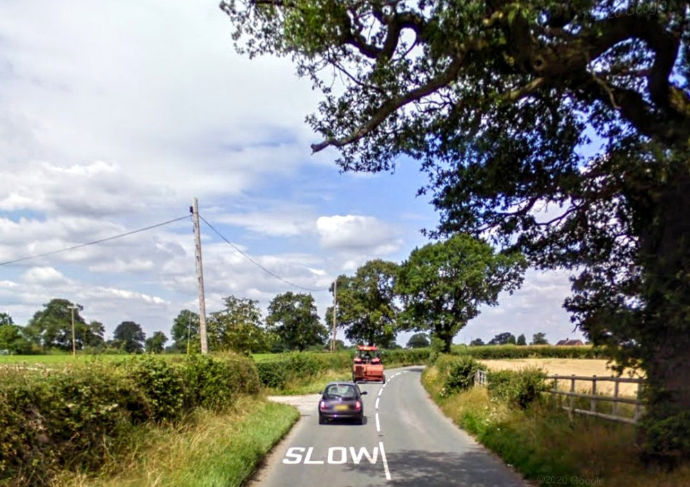 The incident on Audlem Road, Hatherton, happened at around 7pm on Friday 17 March - with one vehicle involved (Google). The incident on Audlem Road, Hatherton, happened at around 7pm on Friday 17 March - with one vehicle involved (Google).