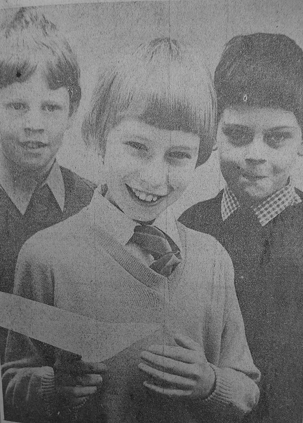 Robert Moulding, together with Brian Morgan and Christopher Skarratt in a Rotary Club public speaking competition