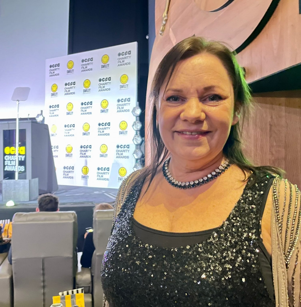 Mum Niky at the London awards ceremony