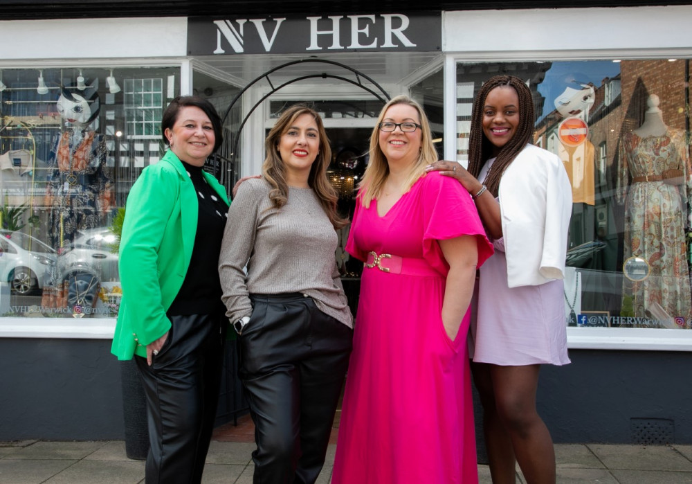 From left - Sharon Daniels (founder of NVHer), Sharon Luca-Chatha (founder of The  Luca Foundation), Holly Nixon (Athena Warwickshire regional manager), Jessica Weeks (founder of Hannah’s House)