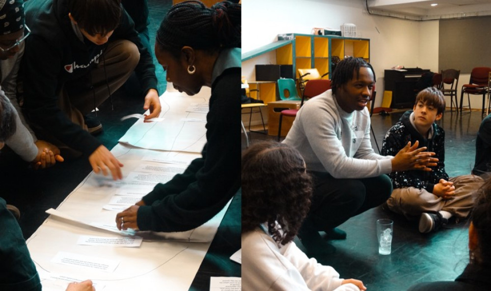 Each school group was tasked with creating their own town and devising characters to populate it