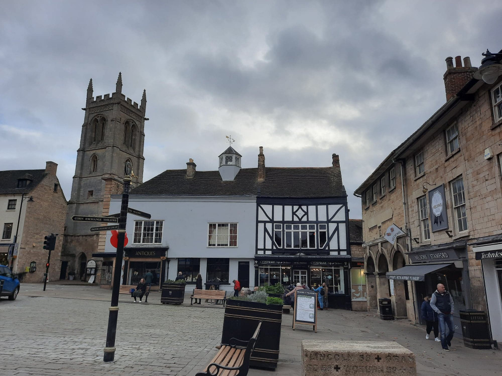 Stamford Town Centre and St John's Church. Image credit: Nub News. Stamford Town Centre and St John's Church. Image credit: Nub News.