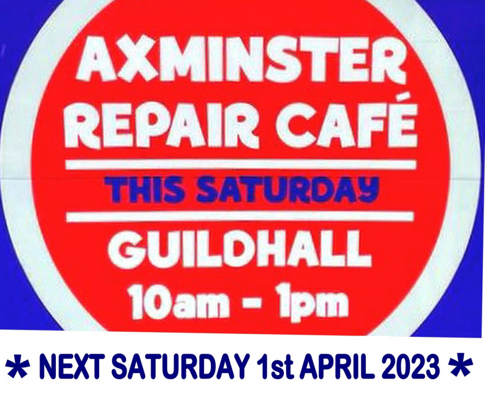 Axminster Repair Cafe will be back in the Guildhall this weekend