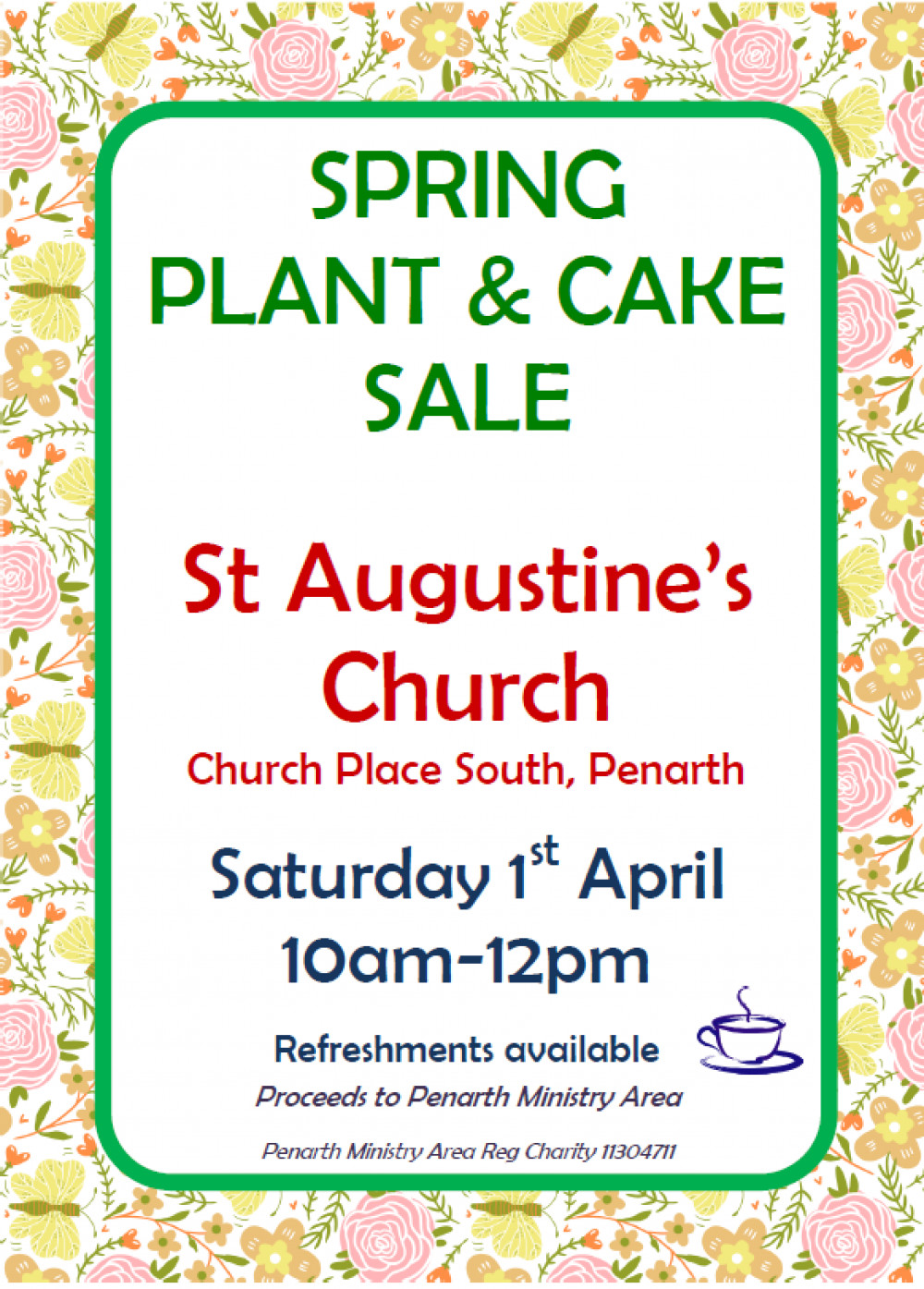 Spring Plant and Cake Sale Spring Plant and Cake Sale