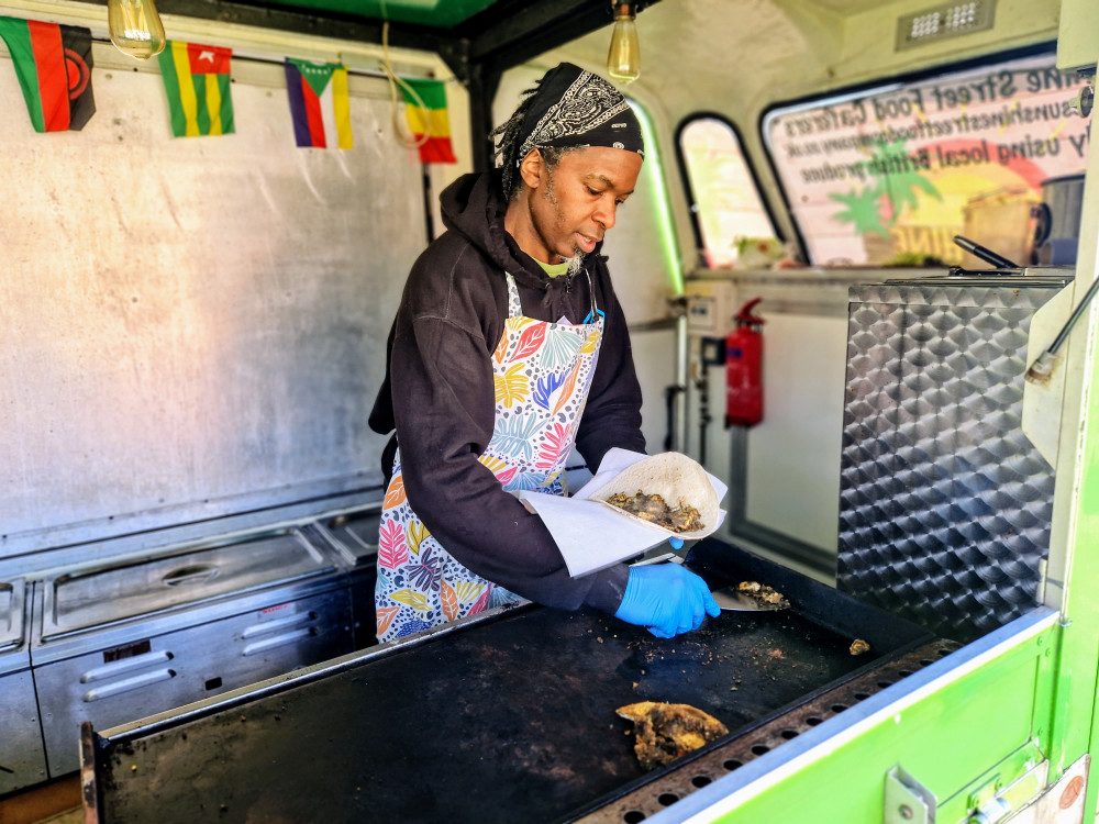 The Sunshine Street Food Company was started five years ago in Crewe by business owner, Mr Martin Mitchell (Ryan Parker).