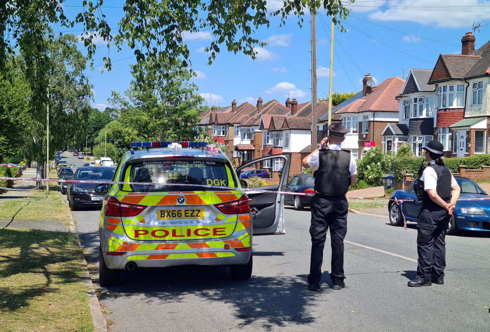 A member of the public found the victim wandering near the junction with Arden Close and Spinney Hill (image via SWNS)