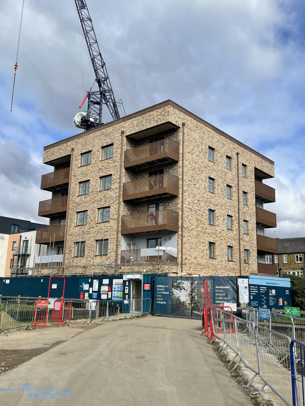 The first set of council homes for over 30 years in the borough are nearing completion on Cambridge Road in Kingston (Credit: Kingston Council)