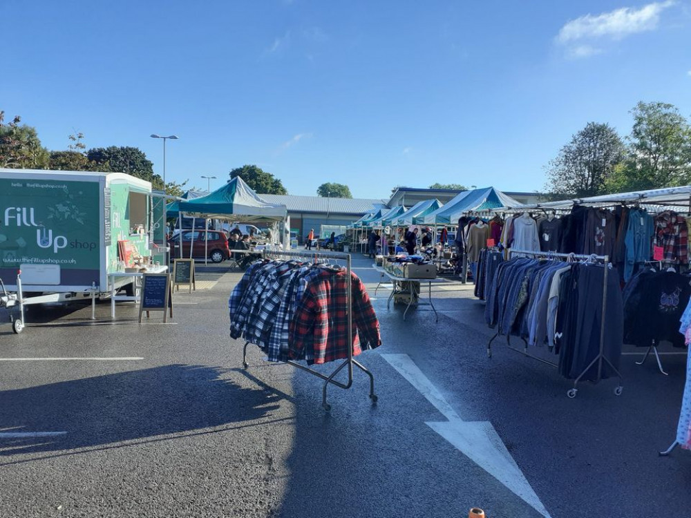 Last day on Fairview car park for the weekly market which is moving to Alsager Civic (Photo: Nub News)  