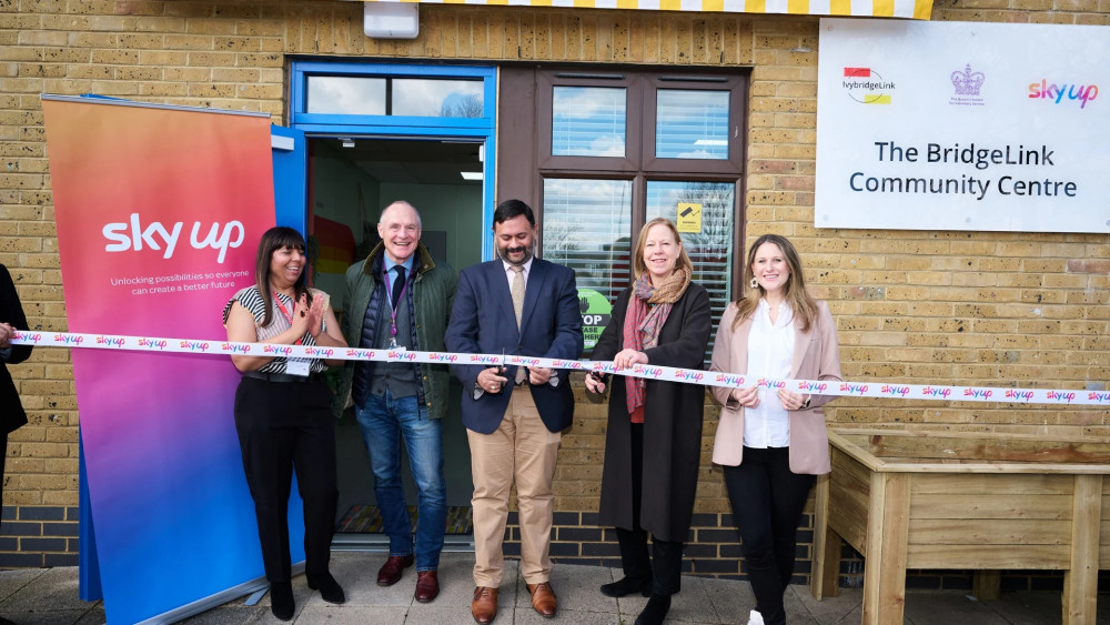 Sky open their new digital hub in Isleworth to help tackle digital inequality. Photo: Sky.