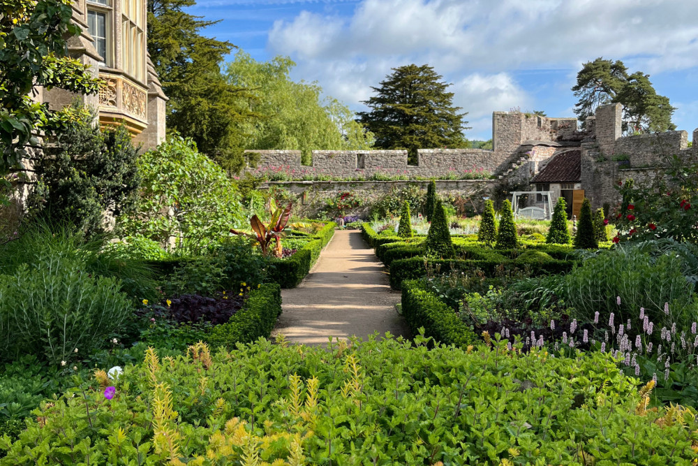 The Bishop's Palace Gardens in Wells