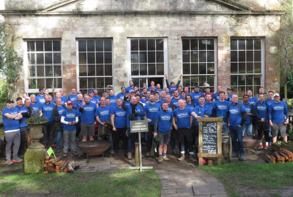 Sidmouth Men's Walk participants (Hospiscare)