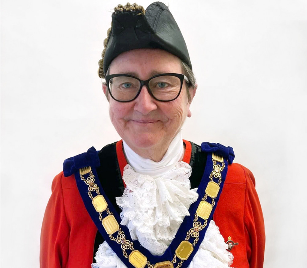 The Mayor of Axminster, Cllr Jill Farrow (photo credit: Axminster Town Council)