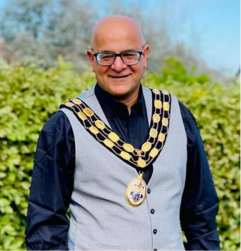 The Mayor of Seaton, Cllr Amrik Singh