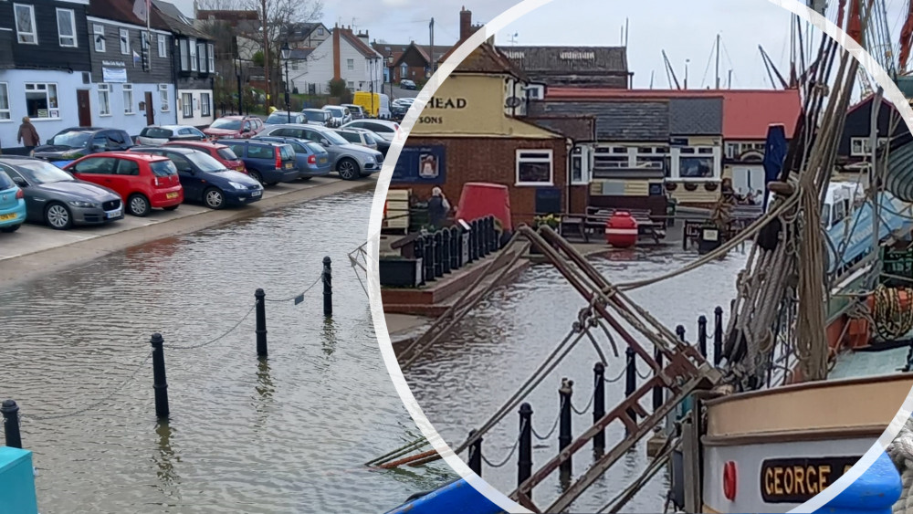 Thames Sailing Barge Trust volunteers were left stranded aboard the historic sailing barge Pudge in Maldon. (Photos: Nub News)