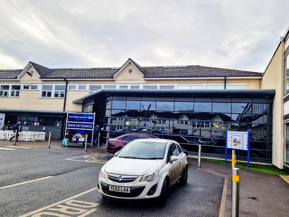 The incident inside a building of Leighton Hospital, Middlewich Road, happened at 7:46am on Friday 31 March (Ryan Parker).