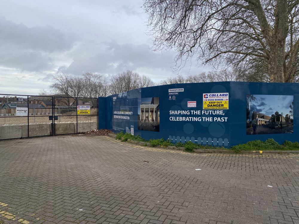 The site of the old Kingfisher Leisure Centre which was demolished last year. Credit: Charlotte Lillywhite/LDRS