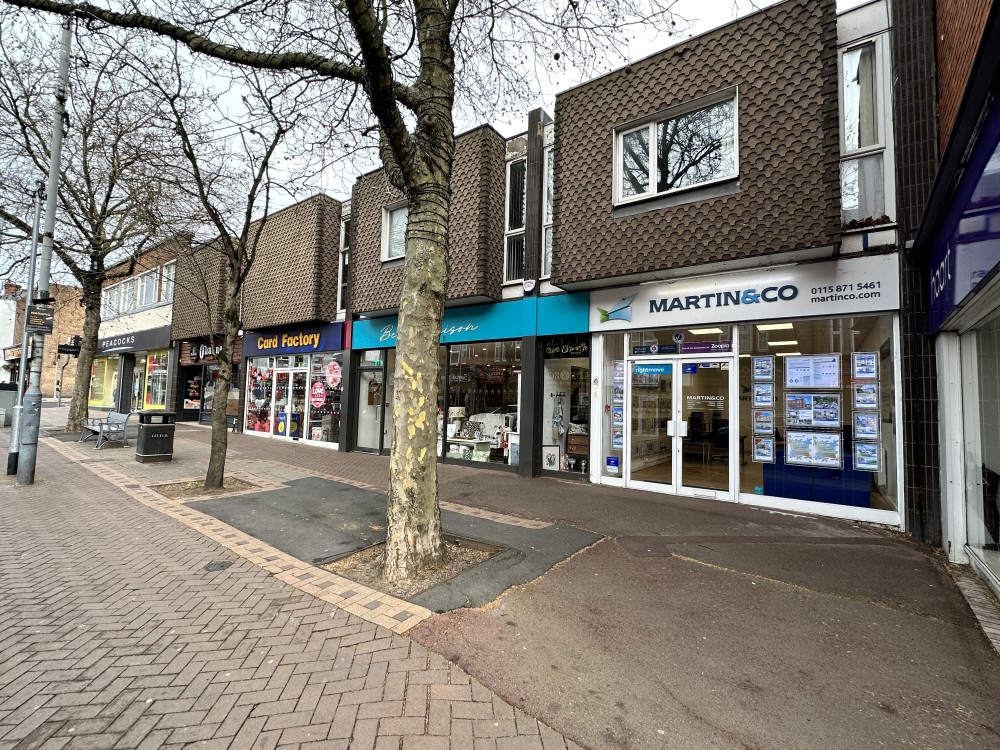 The sale of a property on Hucknall High Street that was due to be auctioned yesterday (Thursday 30 March) was postponed. Photo courtesy of SDL Property Auctions.