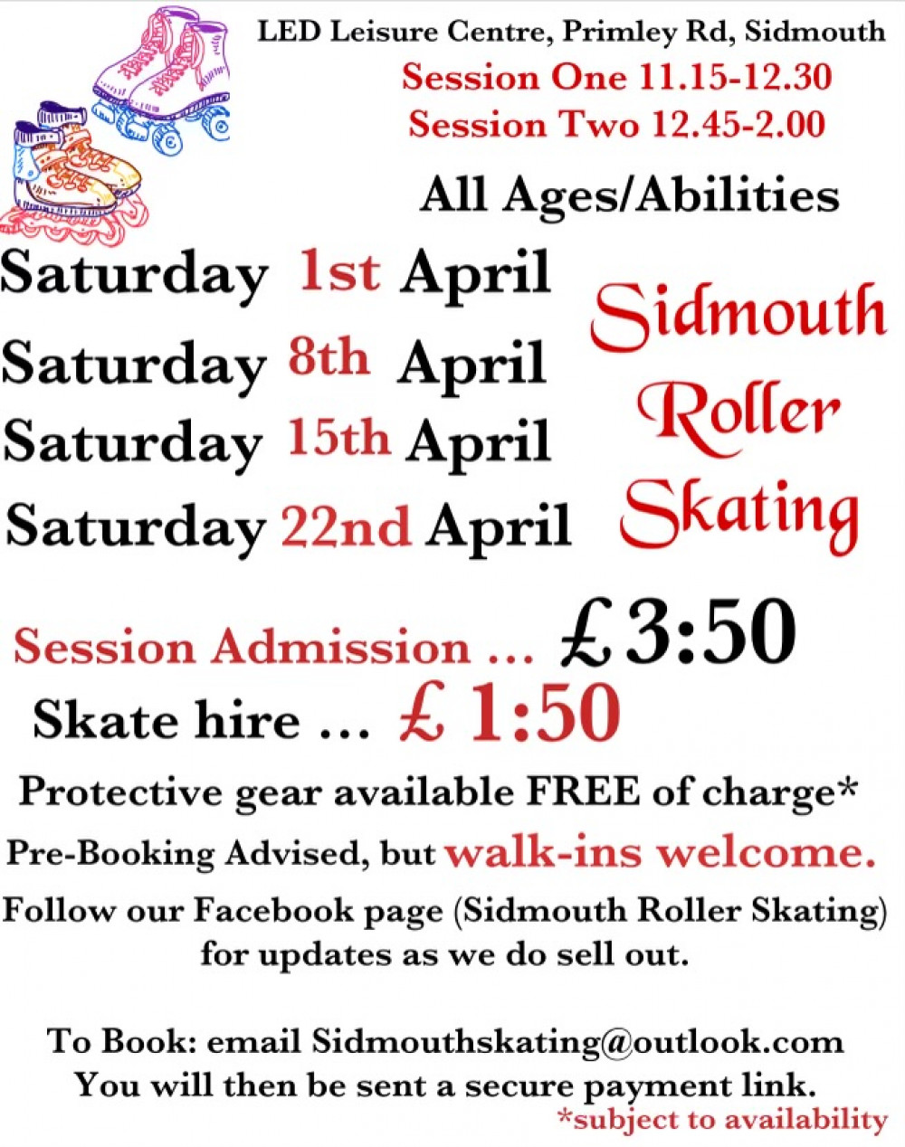 Sidmouth roller skating 