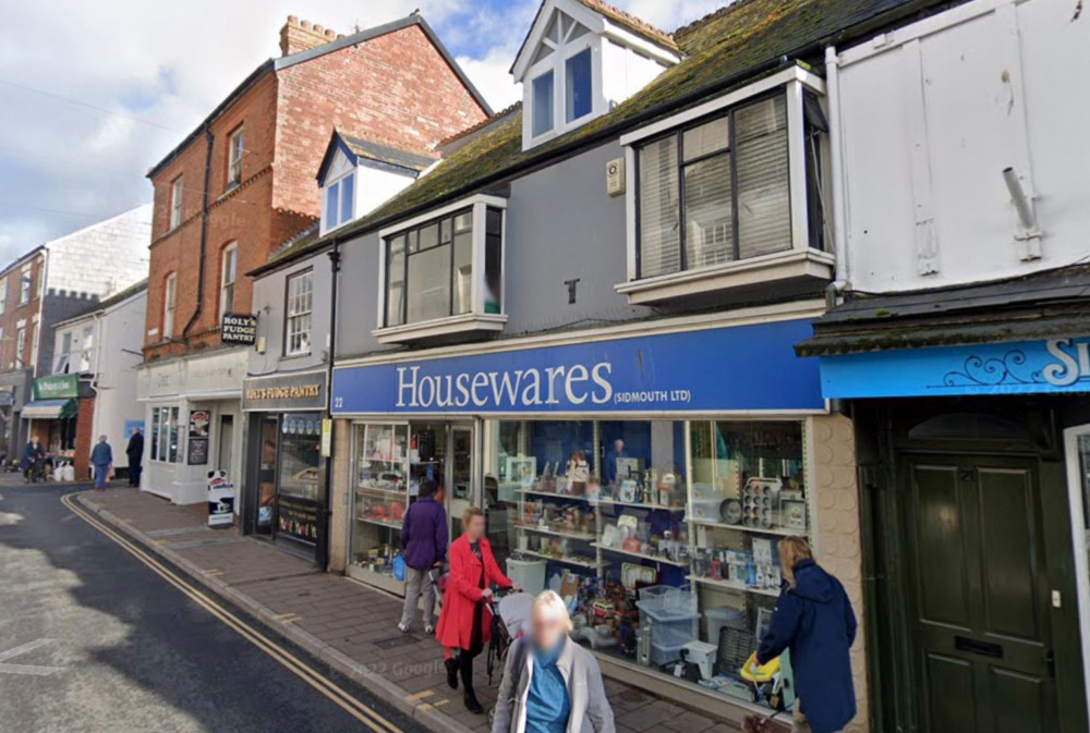 Housewares, 22 Fore Street, Sidmouth (Google Maps)